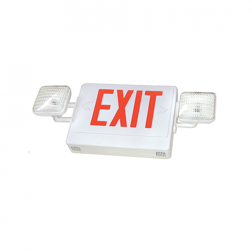 XEM8U LED Exit & Incandescent Emergency Combo Advantage Environmental