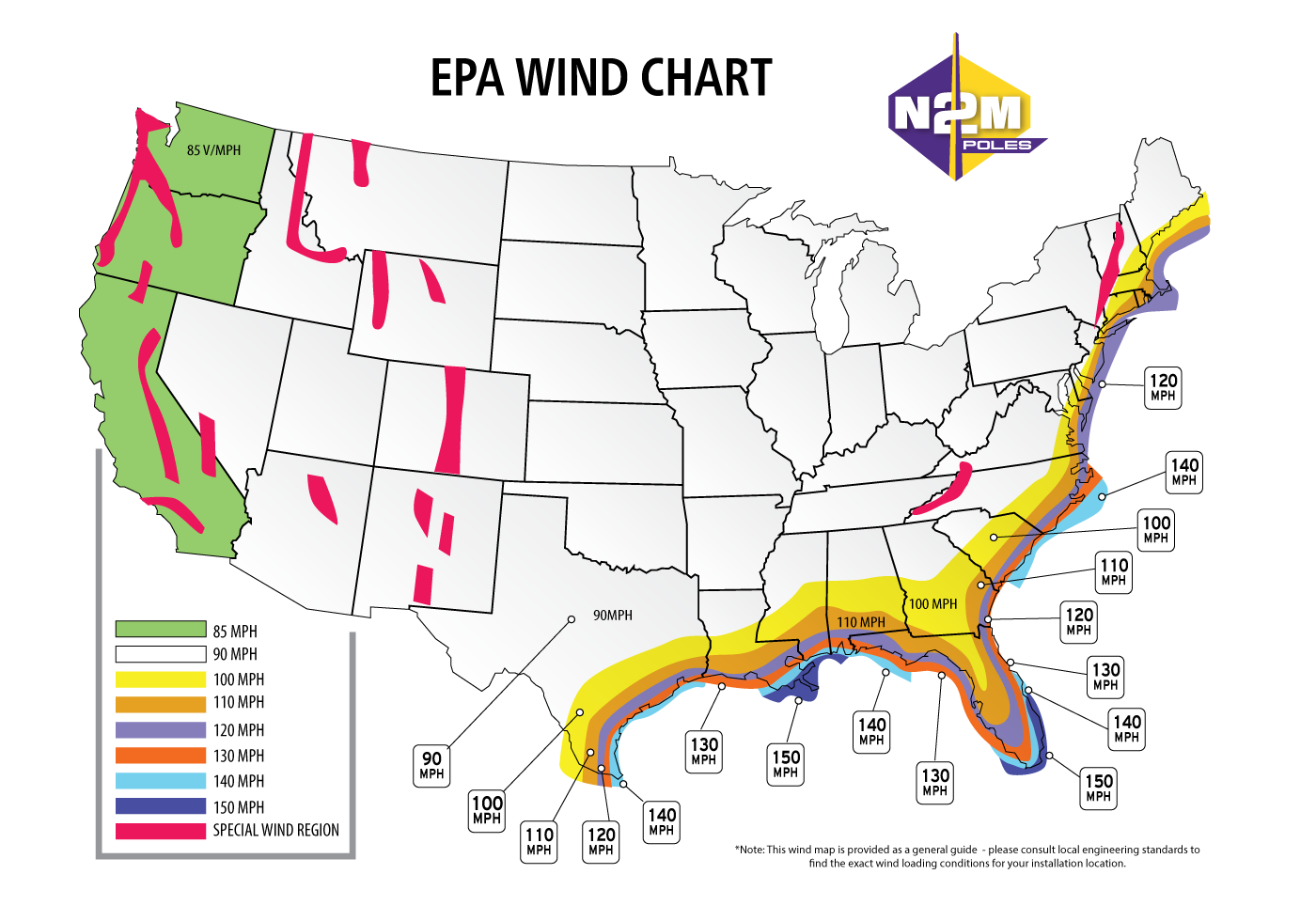Wind Speed Map Advantage Environmental Lighting