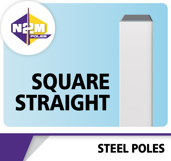 Straight Steel Square Pole