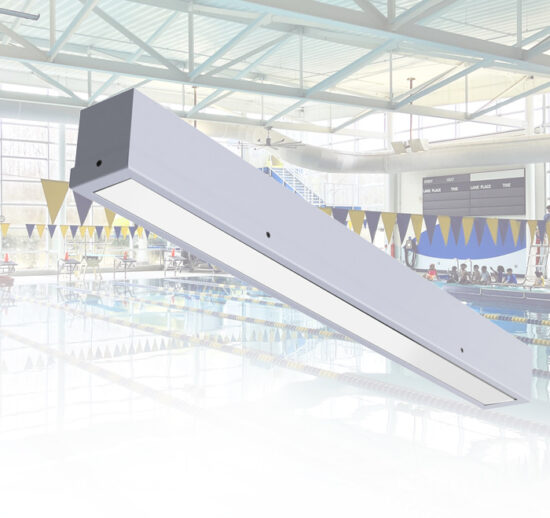 XSMNAT | 4.0" X 4.5" LINEAR SURFACE MOUNT VANDAL RESISTANT FOR NATATORIUMS